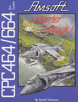 Harrier Attack box art for Amstrad CPC